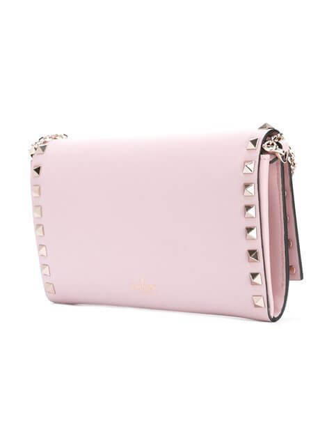 2018新作 ヴァレンティノスーパーコピー VALENTINO Rockstud chain wallet ヴァレンティノ★財布