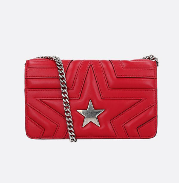 2018新作[ステラマッカートニースーパーコピー Stella McCartney]Stella Star Small flap over shoulder bag