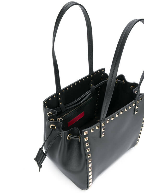 ヴァレンティノVALENTINO ロックスタッド ダブルハンドルバッグ PW2B0A86