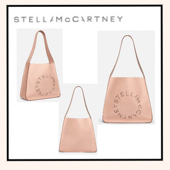 ステラマッカートニースーパーコピー STELLA MCCARTNEY ステラ ロゴ ホーボー バッグ☆便利なポーチ付き  ピンク502789W99236802