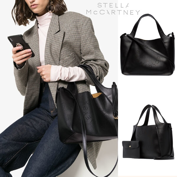 ステラマッカートニースーパーコピー STELLA MCCARTNEY ステラ ロゴ クロスボディバッグ 513860W99231000 ブラック