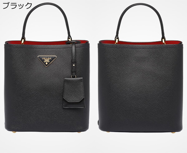 2019新作素敵 PRADA プラダスーパーコピー サフィアーノレザー　ダブル バッグ 1BA212 OOO2ERXF0LJ4 ブラック