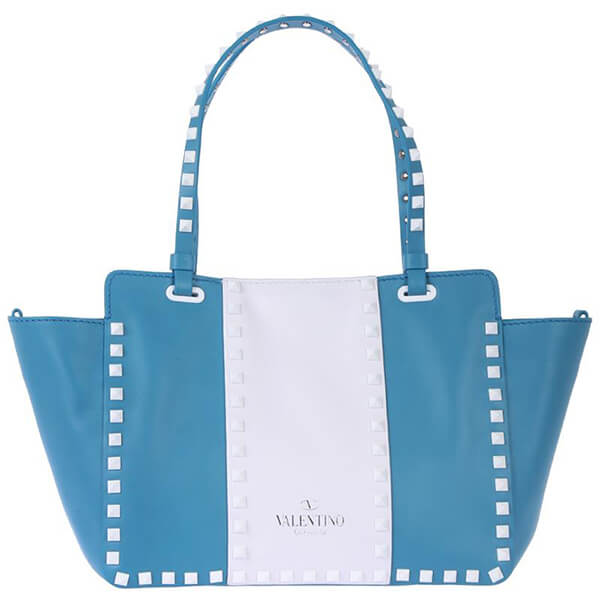 ヴァレンティノVALENTINO トートバッグ バイカラーロックスタッズ トート PW2B0037YDW0S7