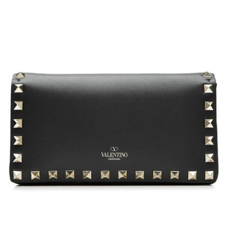 ヴァレンティノVALENTINO ロックスタッド チェーンクロスボディバッグ LW2P0372BOL 0NO ブラック