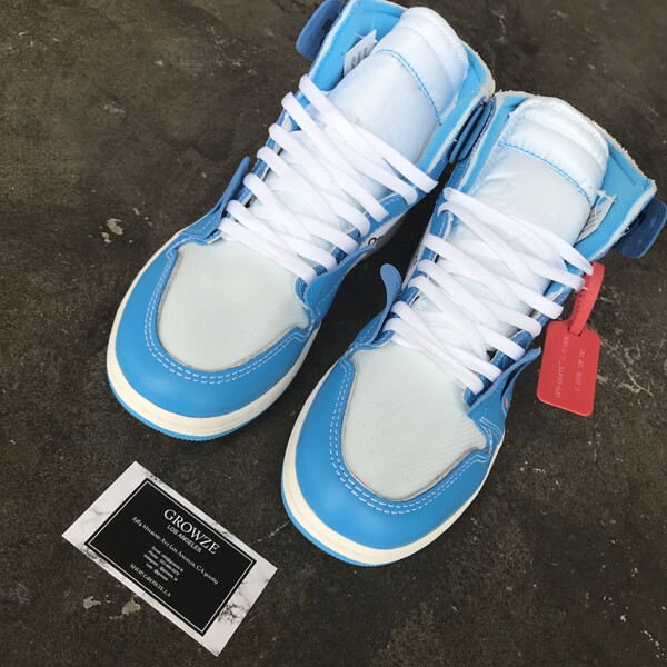 すぐ届く★人気話題コラボ【ナイキ】OFF-WHITE x Air Jordan 1 Powder Blue