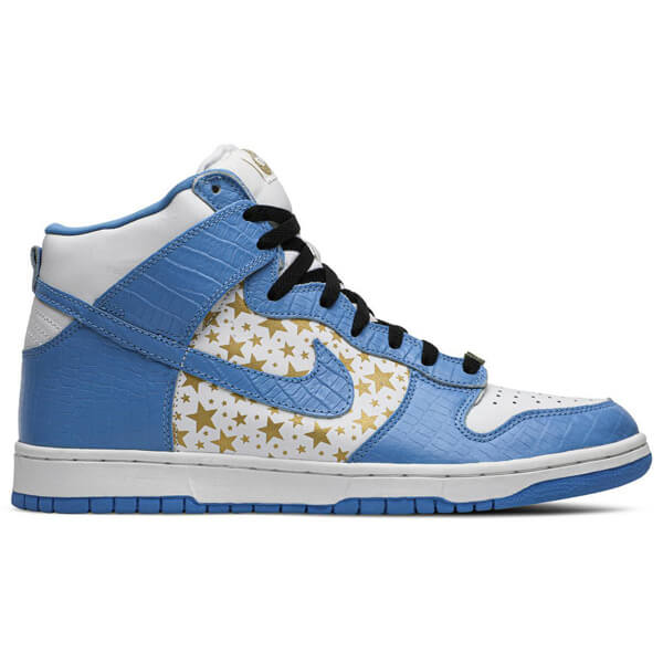 世界中で大人気♪即日配送 シュプリーム x ナイキSB Dunk High Pro SB Blue Stars 2003