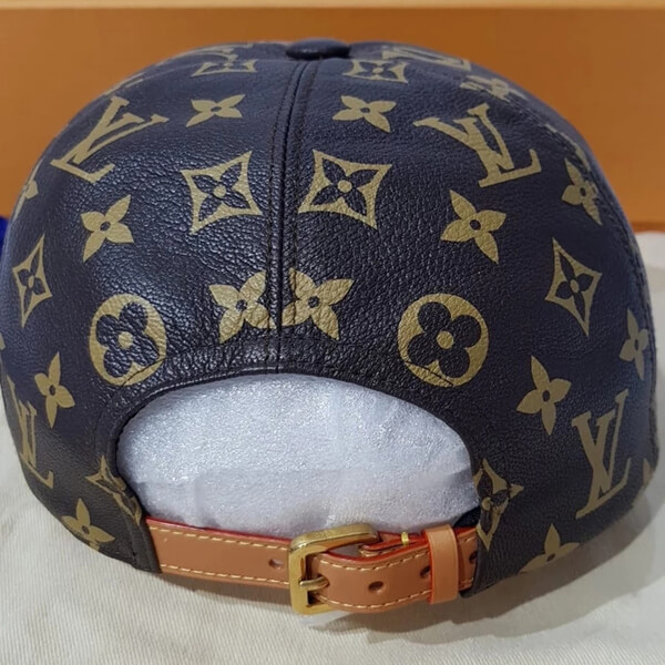 人気話題コラボ！シュプリーム ×  17AW ルイヴィトン 5-Panel Hat モノグラム柄レザーキャップ 茶 Size【フリー】【スーパーコピー】