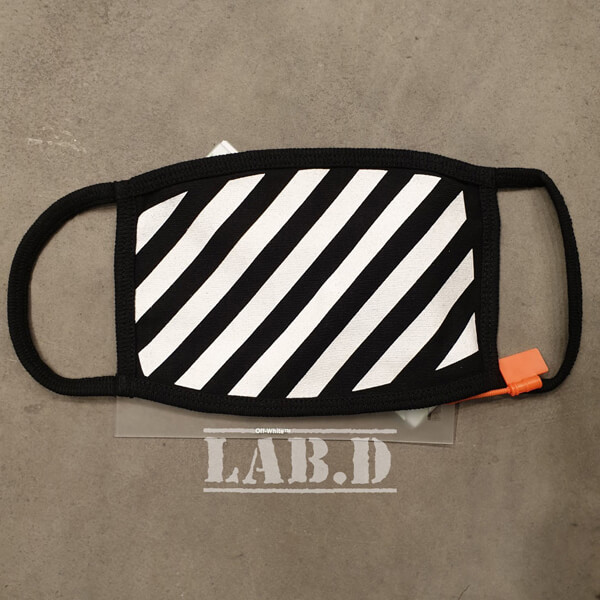 Off-White スーパーコピー ダイアグマスクコーデのアクセントに☆ストライプマスク DIAG MASK / RED WH 【2枚入】