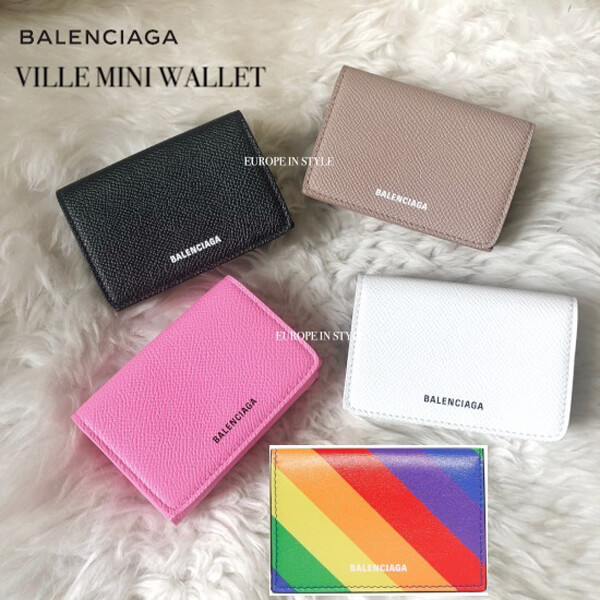 バレンシアガ ミニ財布 コピー バレンシアガ VILLE MINI WALLET ヴィル ミニウォレット 55820806H2N3560