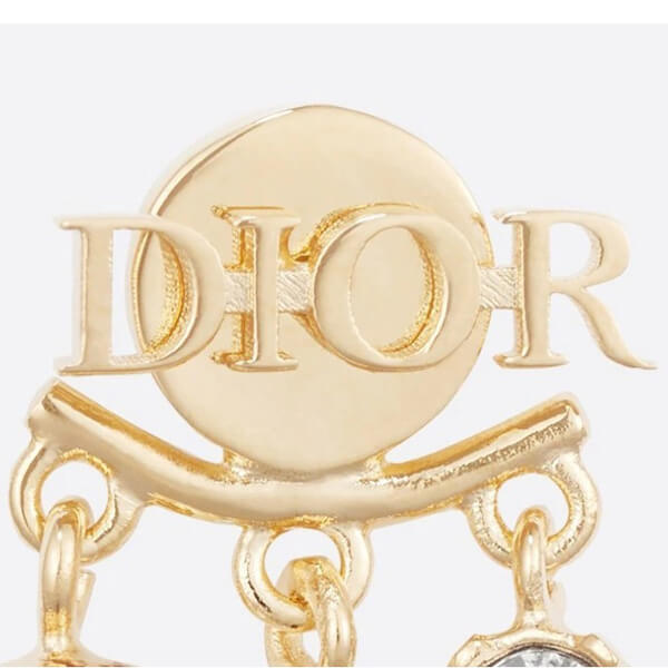 DIOR 星とクリスタルのチャームが素敵！ディオール ピアス コピー★ DIO(R) EVOLUTION チャームピアス