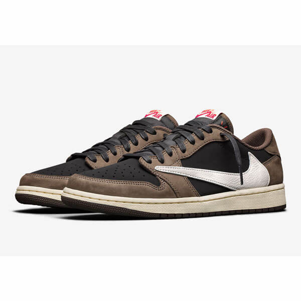 Travis Scott x ナイキ Air Jordan 1 Retro Low 偽物 OG SP Mocha CQ4277-001【ナイキスニーカースーパーコピー】