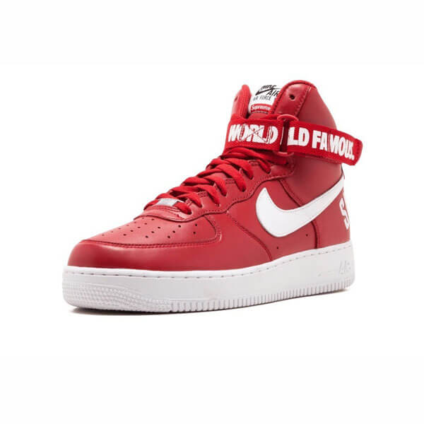 【シュプリームx ナイキ】シュプリーム x ナイキ スニーカー スーパーコピー 激レア シュプリーム Air Force 1 High "World Famous Red" 698696 610