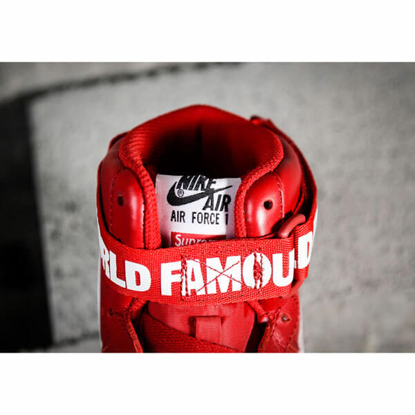 【シュプリームx ナイキ】シュプリーム x ナイキ スニーカー スーパーコピー 激レア シュプリーム Air Force 1 High "World Famous Red" 698696 610