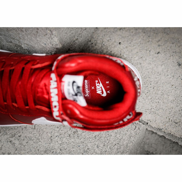 【シュプリームx ナイキ】シュプリーム x ナイキ スニーカー スーパーコピー 激レア シュプリーム Air Force 1 High "World Famous Red" 698696 610