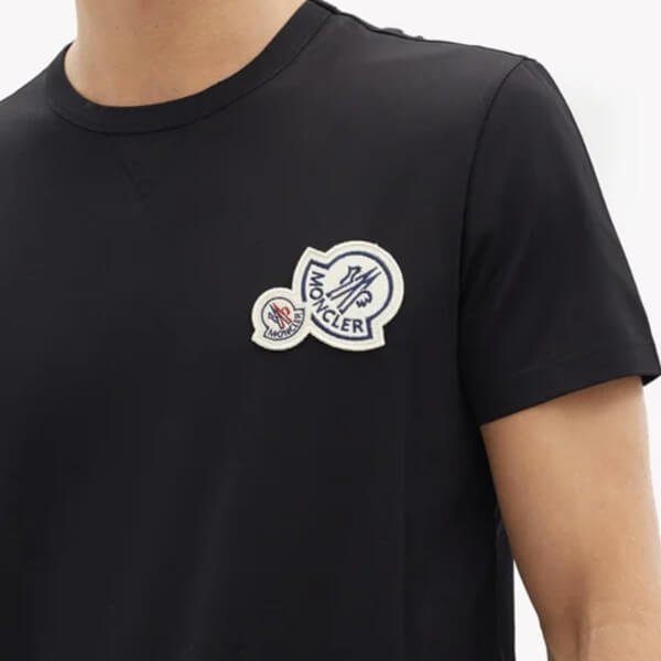 モンクレールスーパーコピー MONCLER★2020SS新作★胸ワッペン★襟元リブ編みTシャツ