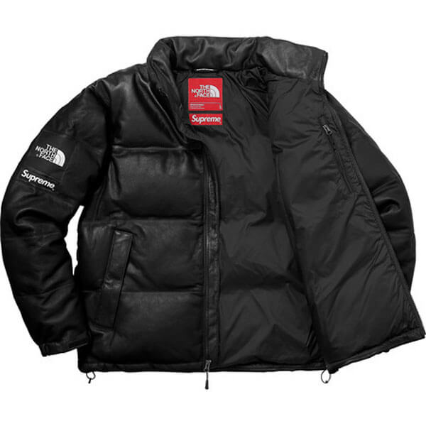 ノースフェイス シュプリーム 偽物 シュプリーム The North Face Leather Nuptse Jacket