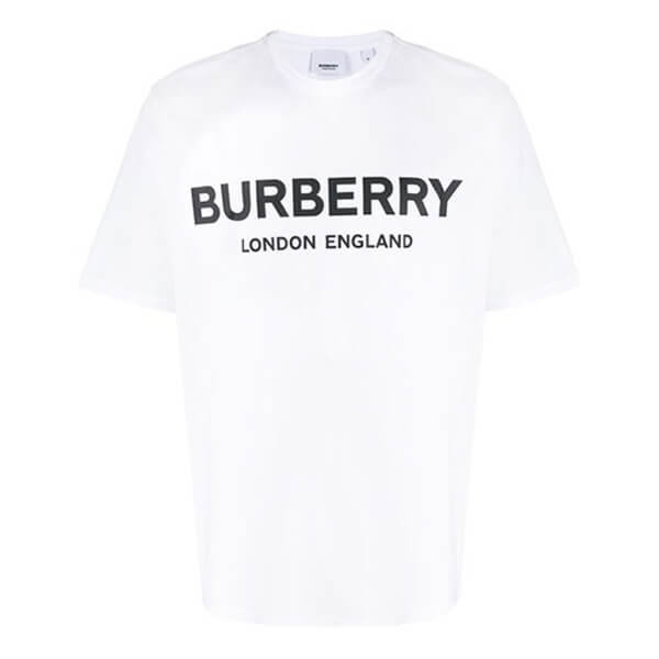 Burberry バーバリー Tシャツ コピー ロゴプリント コットンTシャツ ホワイト 8011651