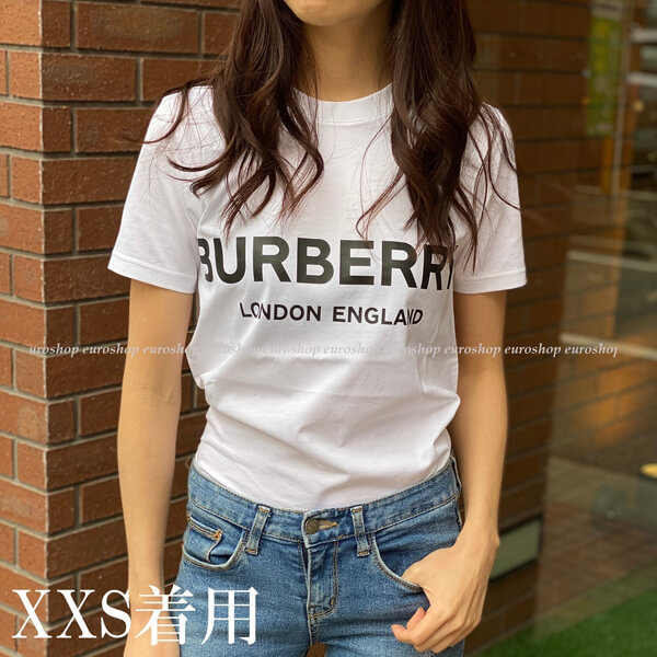 Burberry バーバリー Tシャツ コピー ロゴプリント コットンTシャツ ホワイト 8011651