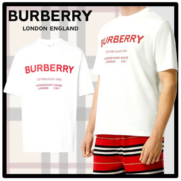 バーバリー Tシャツ コピー BURBERRY／ORSEFERRY PRINT COTTON T-SHIRT