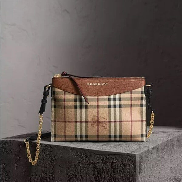 BURBERRY バーバリー チェック コピー 2WAY チェーン レザーバッグ