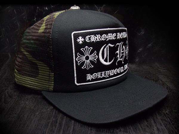 日本未入荷 CHROME HEARTS クロムハーツ 迷彩 キャップ コーデ コピー 黒×カモフラージュ