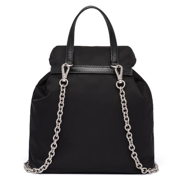 ★ PRADA ★Mini Chain-Strap Backpack 1BH029_V44_F0011_V_COM