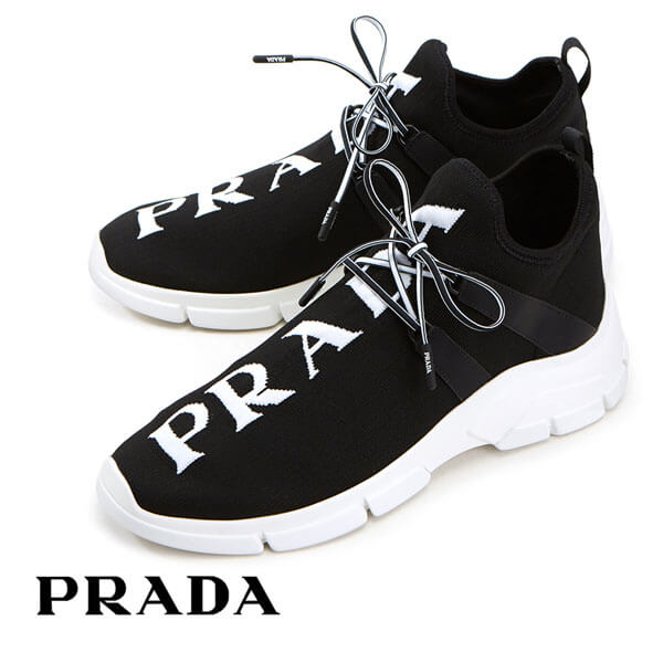 PRADA プラダ ニットファブリック スニーカー 4E3492 3V98 F0967