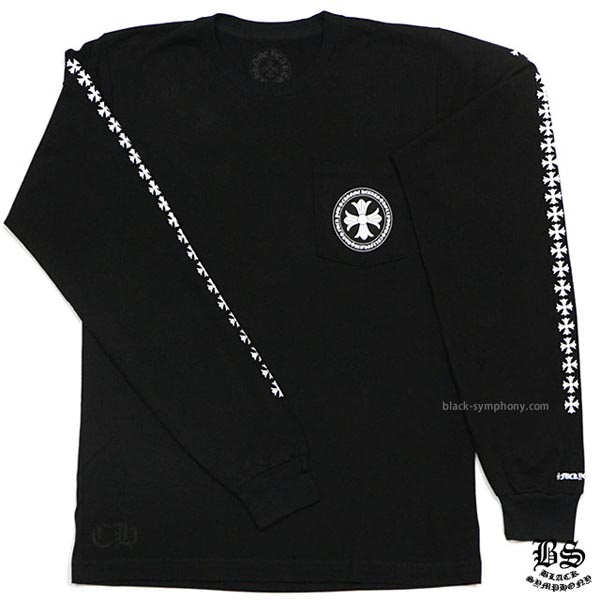 ◆2020新作 早い者勝ち◆Chrome Hearts クロムハーツ ロングTシャツ 偽物 CHプラス ブラック