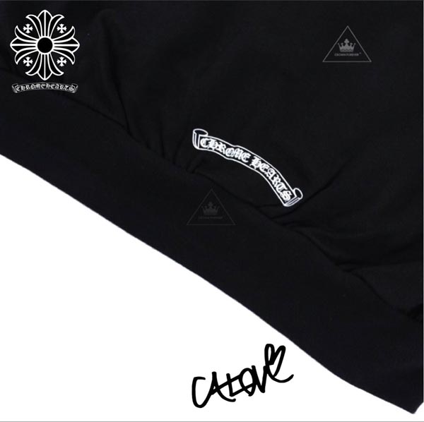 2020新作 日本未入荷 十Chrome Hearts クロムハーツパーカー 偽物【レタースリーブ/フーディ】ブラック◆CHレター