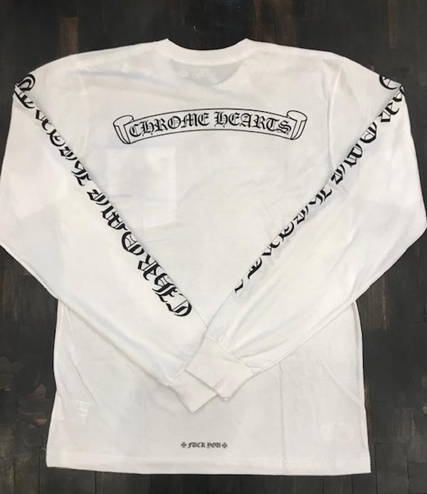 2020新作★【CHROME HEARTS クロムハーツ コピー Tシャツ】ロングスリーブTee 黒白