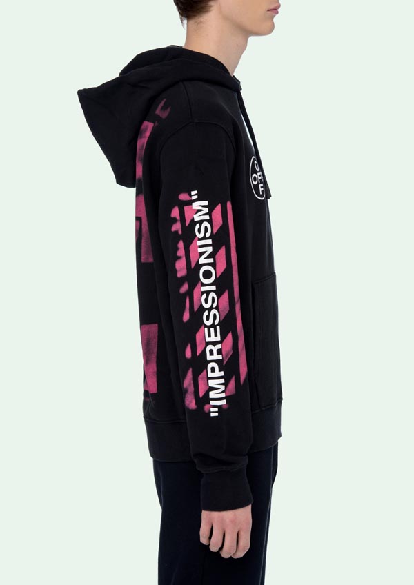 オフ ホワイト パーカー 偽物激安 OFF WHITE 19SS DIAG STENCIL SLIM HOODIE