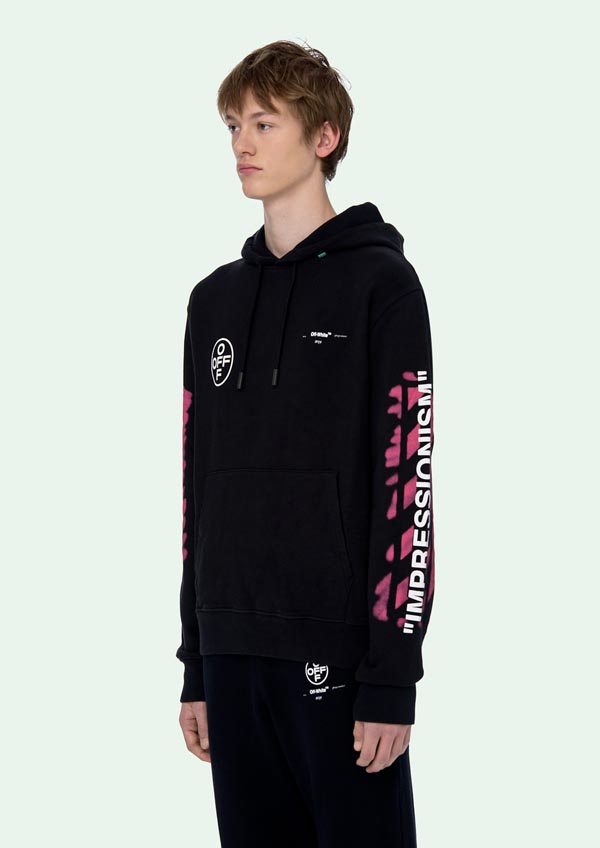 オフ ホワイト パーカー 偽物激安 OFF WHITE 19SS DIAG STENCIL SLIM HOODIE