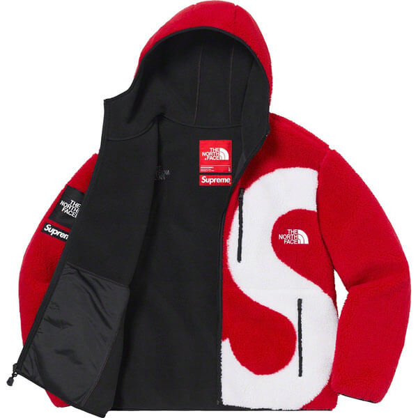 ノースフェイス フリース 偽物-FW20 シュプリーム The North Face S Logo Hooded Fleece Jacket