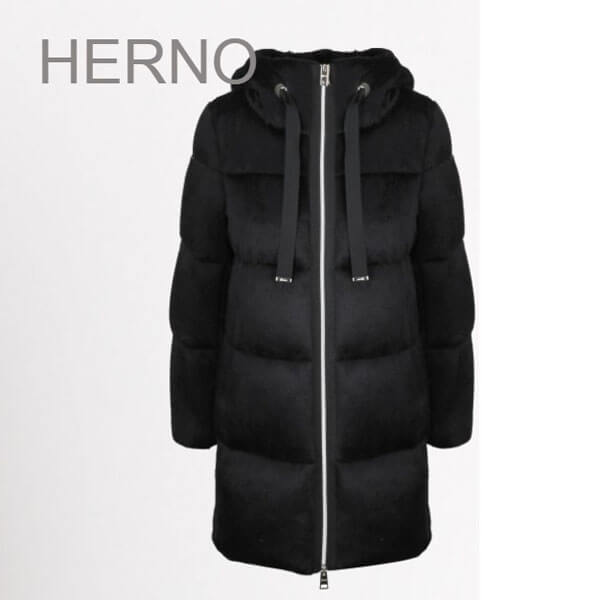 HERNO★ファーキルティングダウンコート PI068DR122559300