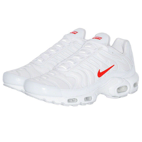 ナイキ Air Max Plus  シュプリーム 偽物 シュプリーム ナイキ エアマックス プラス Box Logo WHITE