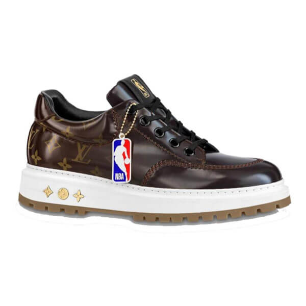 ルイヴィトン*新作*LV x NBA*DERBY ダービーシューズ ブラウン 1A8FU1