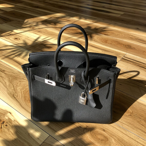 即発【エルメス】Birkin25 ブラック SV金具 Y刻 トゴ