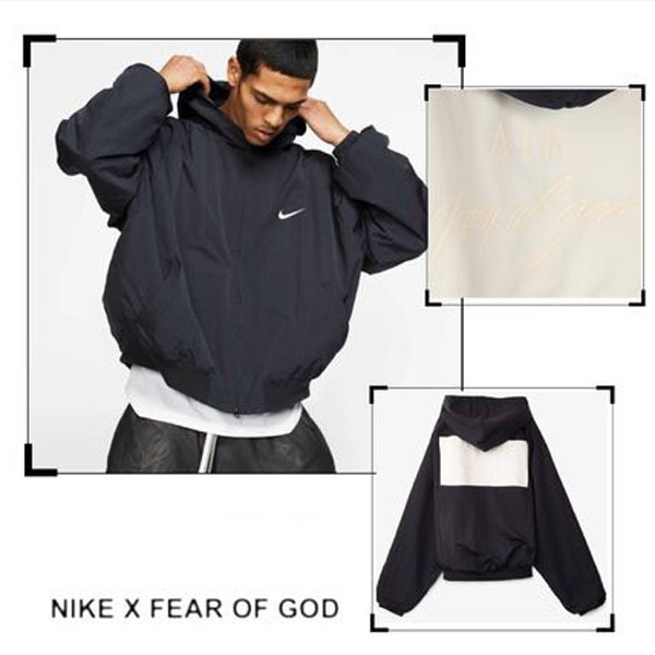 ★大人気★ナイキ× FEAR OF GOD HOODED BOMBER JACKET