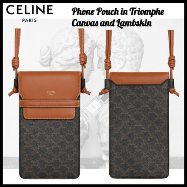 セリーヌ(セリーヌ)☆携帯ポーチ☆PHONE POUCH IN TRIOMPHE 10G332CQD.04LU