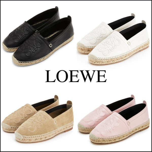 20/21★ロエベ★ロエベ Anagram Espadrille フラットシューズ453.10.346