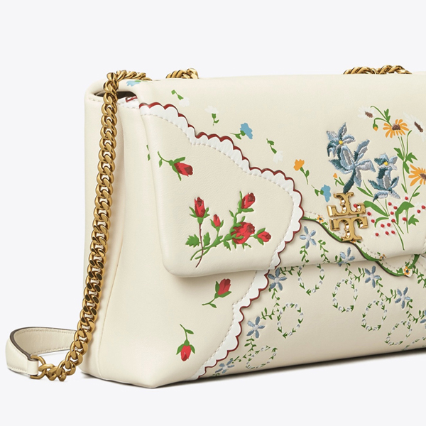 トリーバーチ KIRA MIXED-FLORAL CONVERTIBLE SHOULDER BAG