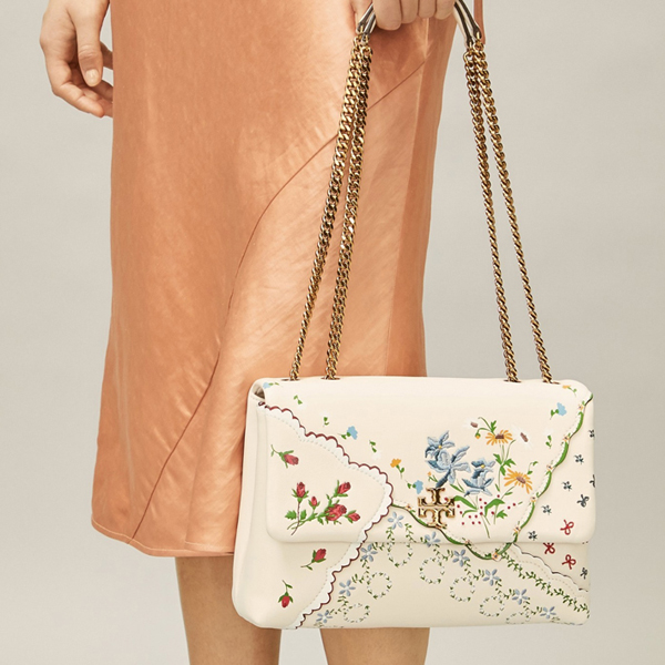 トリーバーチ KIRA MIXED-FLORAL CONVERTIBLE SHOULDER BAG