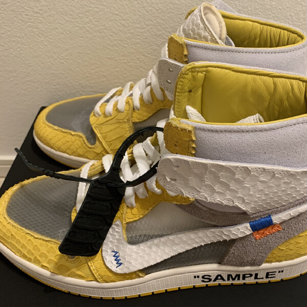 Air Jordan 1 "Sample" Canary偽物 超希少