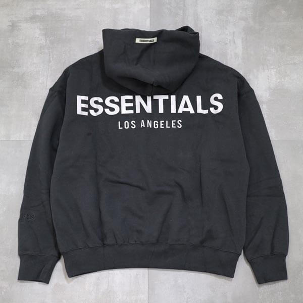 限定！エッセンシャルズ ロサンゼルス 偽物 LAFear of God Essentials Pullover Hoodie リフレクターロゴ