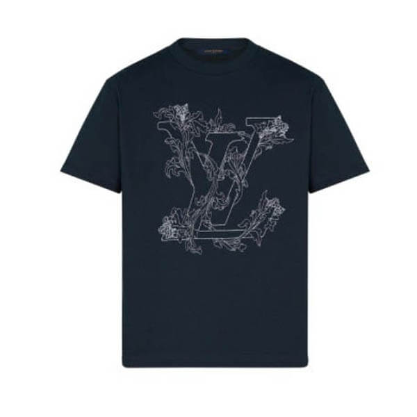 ★ルイヴィトン★エンブロイダリーLVフラワーTシャツ1A89VY