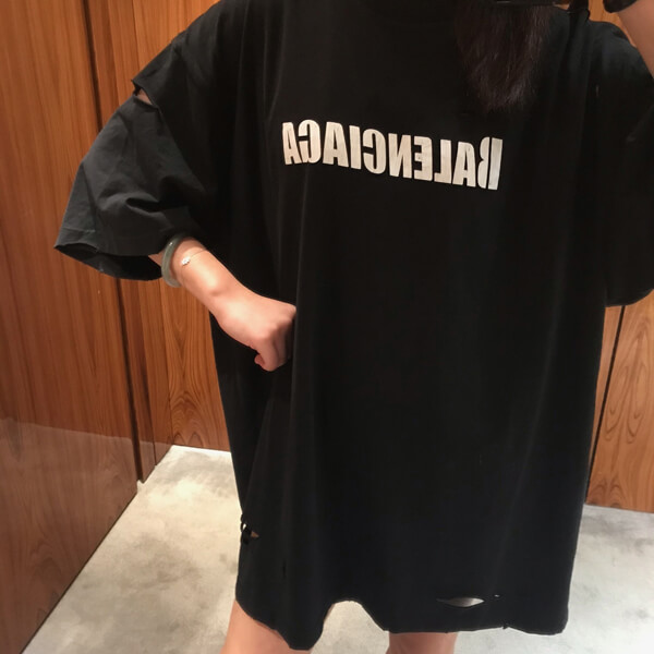 バレンシアガ  Boxy CAPS VINTAGE JERSEY Tシャツ コピー651795TKVB