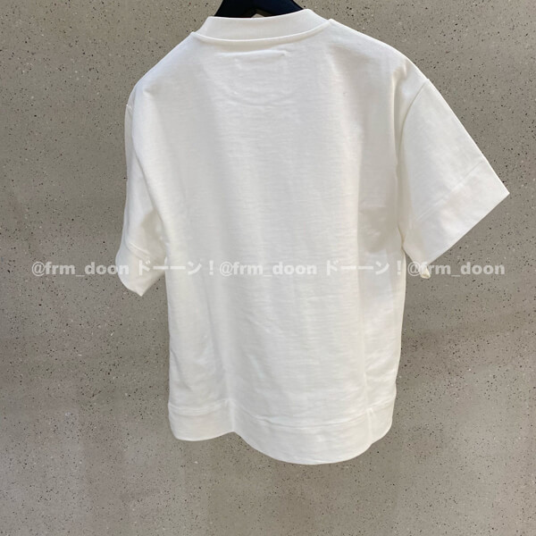 【Jil Sander】20/21AW パネルポケット フリンジ付き Tシャツ 偽物JSPS707051 WS248508