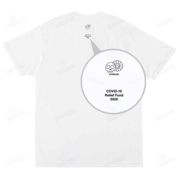 20SS /シュプリーム コピーTakashi Murakami COVID-19 Relief Box Logo Tee