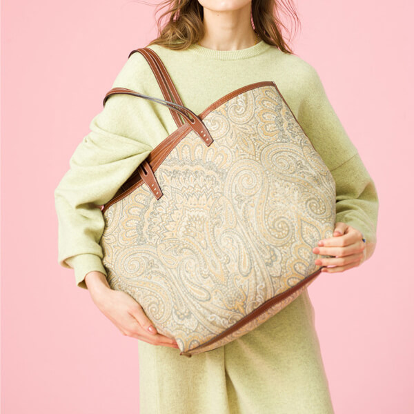 【送料無料】Ron Herman ロンハーマントートバッグコピーBunbun(Paisley Yellow)