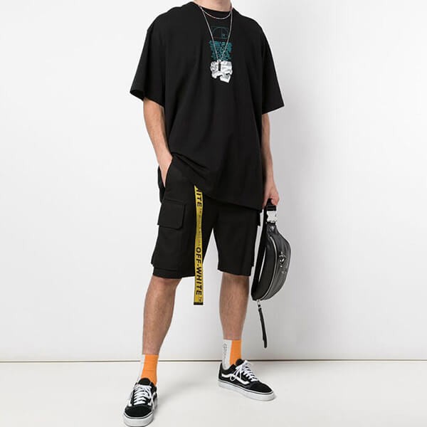 関税負担なし☆Off-White テープアローラウンド半袖Tシャツコピー OMAA038R201850050110